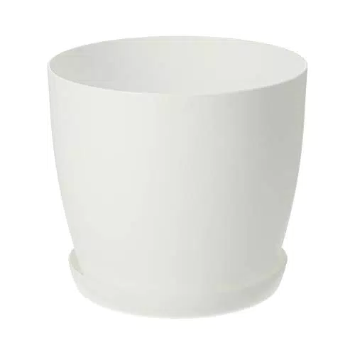 KADAX Flowerpot, fioriera con sottobicchieri, secchio di fiori rotondi in plastica
