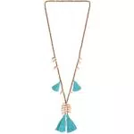 KELITCH Donna Cristallo Collana Di Dichiarazione Seashell Tassel Pendant Charm Pendant Handmade Boho Collana