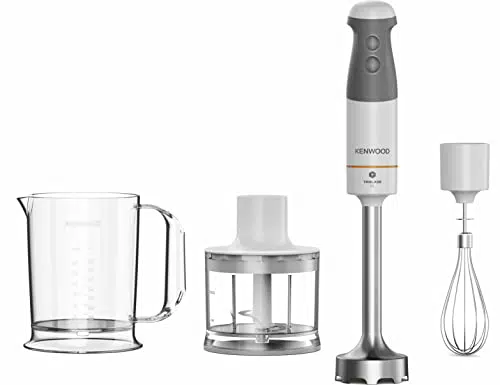 Kenwood Frullatore ad Immersione HBM40.302WH, Sistema TriBlade con 3 Lame