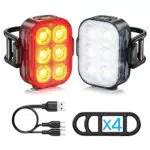 Kit Combinazione Luci Anteriori e Posteriori di Bicicletta