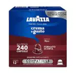 Lavazza, Crema e Gusto Ricco, 240 Capsule in Alluminio Compatibili con Macchine Nespresso Original