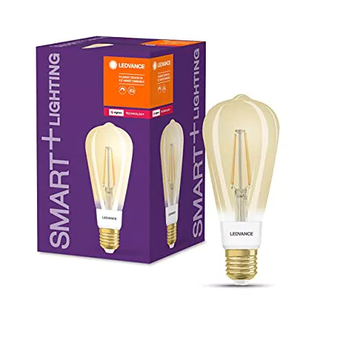 LEDVANCE lampadina Smart LED con ZigBee, base E27, forma di Edison, dimmerabile