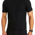 Leif Nelson Maglietta da uomo con scollo rotondo, LN-55585