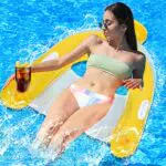 Letto Galleggiante Ambolio Amaca Galleggiante Gonfiabile 4 in 1 Amaca Piscina Gonfiabili Galleggiante Sdraio per Giochi Estivi Piscina e Beach Party per Adulti Bambini
