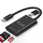 Lettore di Schede da USB C a SD/TF, Adattatore SD Micro SD USB C OTG