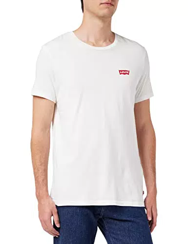 Levi's 2-Pack Crewneck Graphic Tee, T-shirt Uomo, Bianco