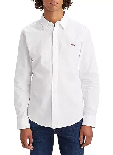Levi's Ls Battery Hm Shirt Slim White, Camicia Uomo