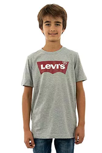 Levi's Lvb Batwing Tee Bambini e Ragazzi, Grigio, 5 anni