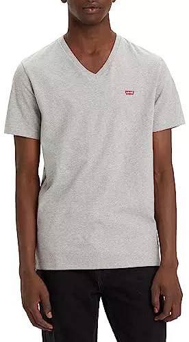 Levi's Original Housemark V-Neck, T-shirt Uomo, Grigio
