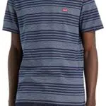 Levi's Ss Original Housemark Tee, T-Shirt Uomo, Blu Callum Stripe Dress Blues