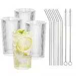 longyier Set di 4 Bicchieri da Cocktail, Bicchieri da Caffè 380 ML