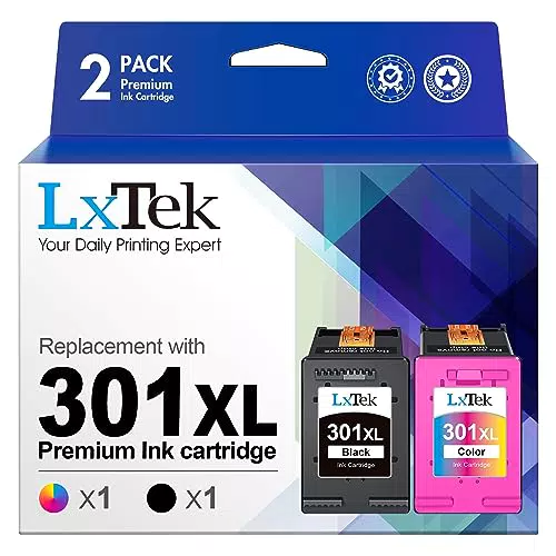 LxTek 301 XL Rigenerate Sostituzione per Cartucce HP 301 Nero e Colore XL per HP DeskJet 1000 1050 2050 2510 2540 3050 3050A Envy 4500 4502 5530 OfficeJet 2620 4630