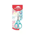 Maped - Forbici Sensoft 13 Cm con anelli flessibili ed ergonomia 3D - Forbici dai 4 anni - Per asilo e elemtari - Punta arrotondata per una massima sicurezza - Colori pastello casuali