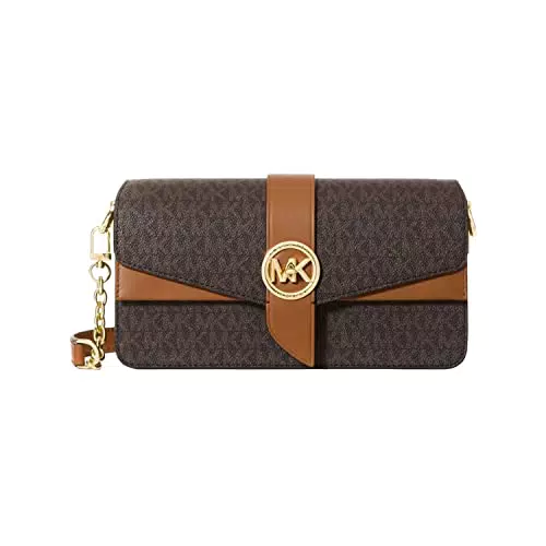 Michael Kors MD Conv Shldr, Borsa Donna, BRN/Acorn, Unica
