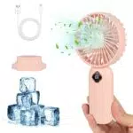 Mini Ventilatore Portatile, Ventilatore USB a Batteria Multiuso Ventilatore Ricaricabile