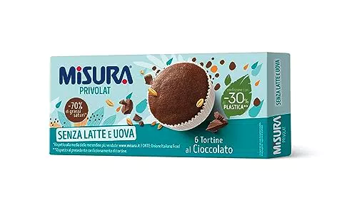 Misura Tortine al Cioccolato Privolat, Senza Latte e Uova