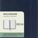 Moleskine Weekly Planner 2023-2024, copertina morbida, pocket, blu