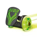 Mondo Toys - Neon Street Rollers - Rotelle da scarpa - rulli a Due Ruote per i Tuoi Tacchi - W Light up Ruote LED - Misura Regolabile - portata fino a 50 kg - colore verde - 25245