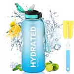 MYFOREST Borraccia con Cannuccia 2.2 litro, Bottiglia d'acqua