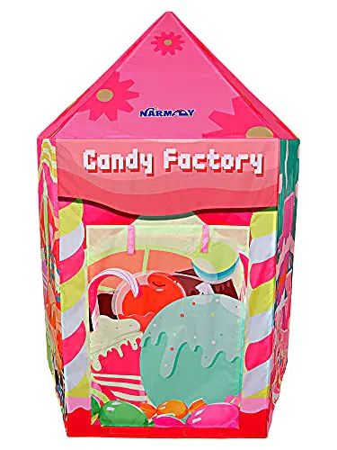 NARMAY Tenda da gioco motivo fabbrica di caramelle per bambini
