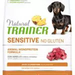 Natural Trainer Sensitive No Gluten Cibo per Cani Adulti con Agnello - 7kg