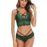 NC Donna Set Completo Pizzo Biancheria Intima de Pigiameria Set Camicia da Notte Reggicalze Pizzo Reggiseno
