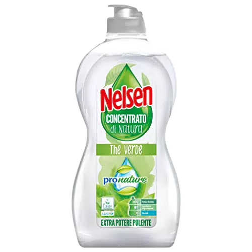 Nelsen detersivo stoviglie e piatti a mano, Concentrato di Natura ProNature Thè Verde