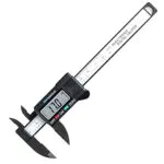 Newaner Calibri Digitale, Calibro in Fibra di Carbonio da 150 mm / 6 con LCD Trasparente e Batteria di Backup