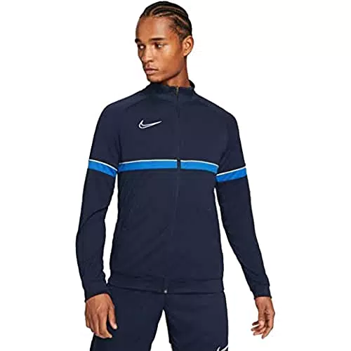 Nike Dri-Fit Academy 21, Giacca Sportiva Uomo, Ossidiana/Bianco/Royal Blu/Bianco