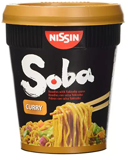 Nissin Yakisoba, Noodle di Grano Saraceno al Curry Istantanei - 88 gr