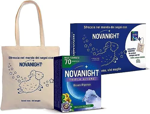 NOVANIGHT Tripla Azione Sonno Rigenerante, 30 Compresse + shopper