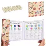 Noverlife - Espositore con 120 colori per unghie con 120 punte per unghie finte