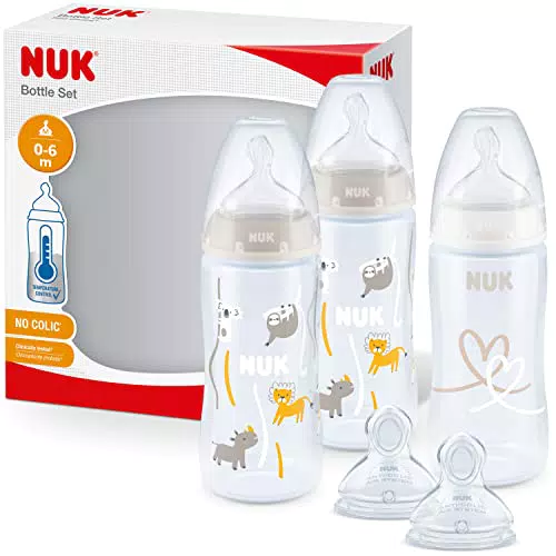 NUK First Choice+ Set Biberon Con 2 Tettarelle In Più