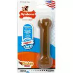 Nylabone Osso per cuccioli Puppy Bone, Giocattolo masticabile per la dentizione e l'igiene dentale dei cuccioli