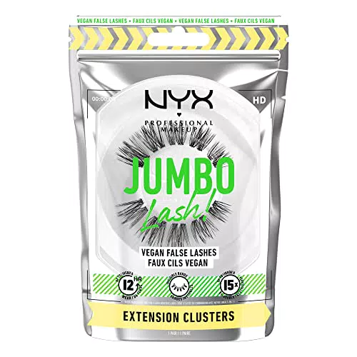 NYX Professional Makeup Ciglia Finte, Jumbo Lash!, Extension Clusters