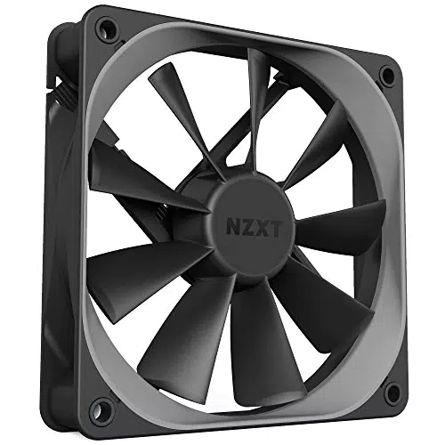 NZXT AER F - RF-AF120-B1 - 120mm - Winglet Designed Fan Blades - Fluid Dynamic Bearings - PWM Airﬂow Fans - Gaming Computer Fan