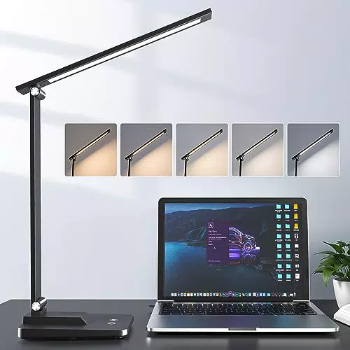 One Fire Lampada da Scrivania o da Tavolo a LED, Pieghevole & Portatile