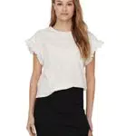 ONLY Onliris S/S EMB Top Jrs Noos, Ballerino di Nuvola