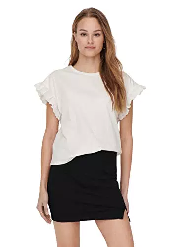 ONLY Onliris S/S EMB Top Jrs Noos, Ballerino di Nuvola