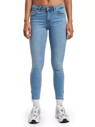 ONLY Onlkendell Reg Ankl Jeans, Blu, 28/32 da Donna