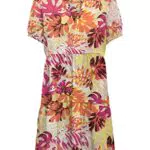 ONLY Onlnova Life S/S Thea Dress Ptm Vestito, Sabbia sbiancata/AOP: 397 Volte
