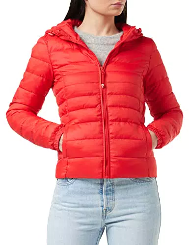 Only Onltahoe Hood Jacket Otw Noos Giacca, High Risk Red