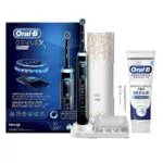 Oral-B Spazzolino Elettrico Ricaricabile Genius X Nero con Intelligenza Artificiale
