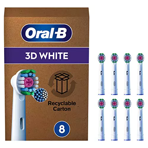 Oral-B Testine Di Ricambio Pro 3D White. Adatto Per Buca Delle Lettere