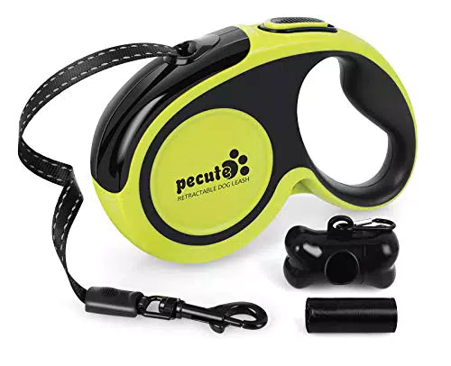 Pecute Guinzaglio Retrattile per Cani, Guinzaglio per Cani Allungabile 5m