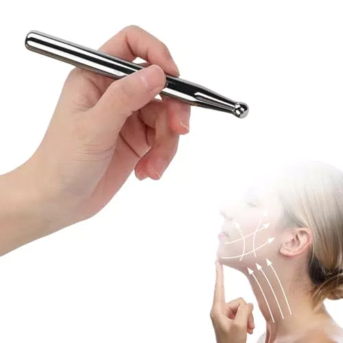 Penna per Agopuntura Manuale Penna per Agopressione Portatile Strumento per Massaggio dei Tessuti Profondi Massaggiatore per Alleviare il Dolore Barra per Agopressione per Tutto il Corpo