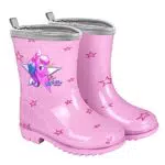 PERLETTI Stivaletti Pioggia Unicorno Bambina, rosa, 24/25