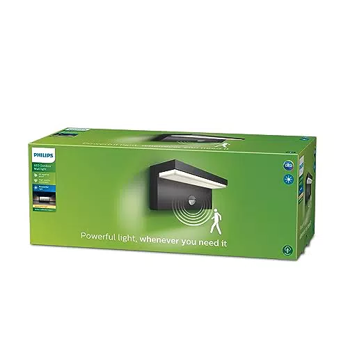 Philips LED Bustan Lampada da Parete da Esterno con Sensore di Movimento