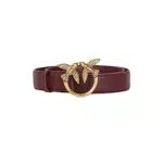 Pinko Love Berry H3 Belt Vitello Set Cintura, WW5Q_Ribes Intenso-Antique Gold