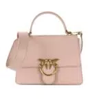 Pinko Love One Top Handle Classic LI, Borsa Donna, O81Q_Cipria-Antique Gold